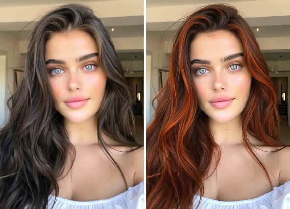 Cambiatore di colore dei capelli AI