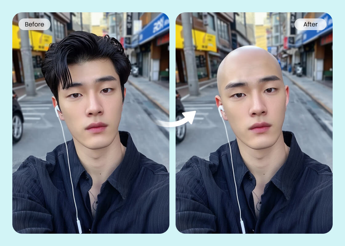 BeautyPlus Bald Filter