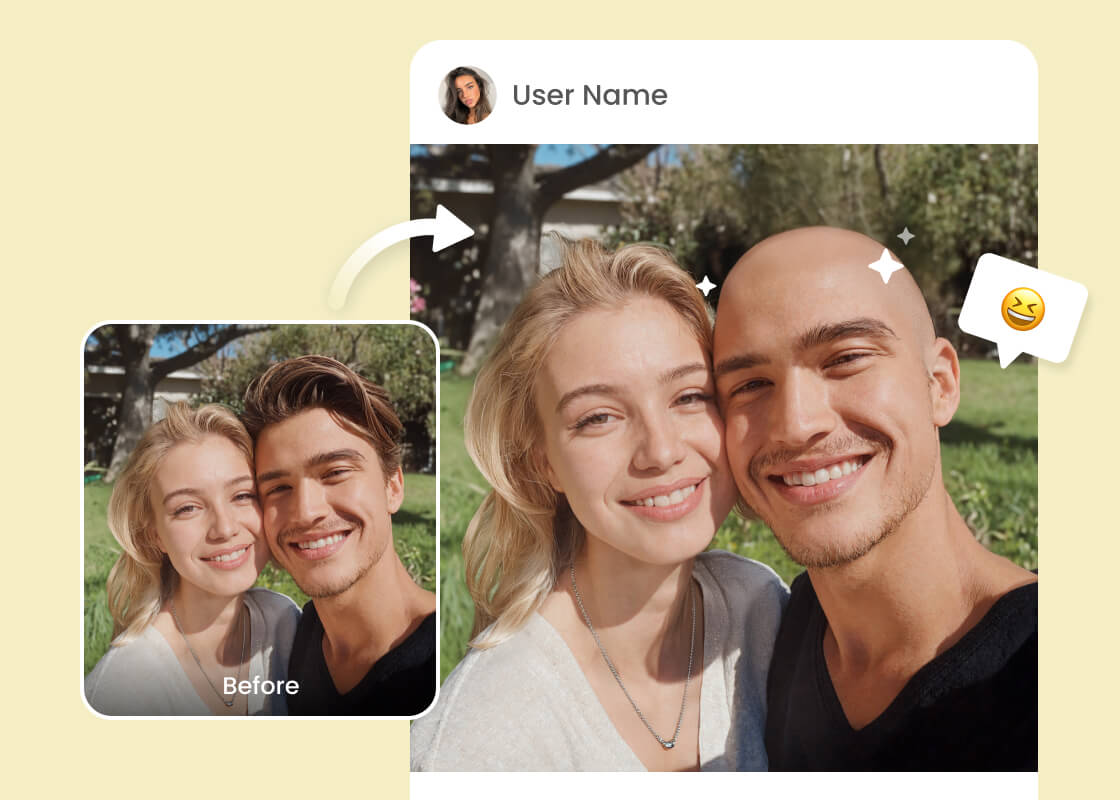 BeautyPlus Bald Filter