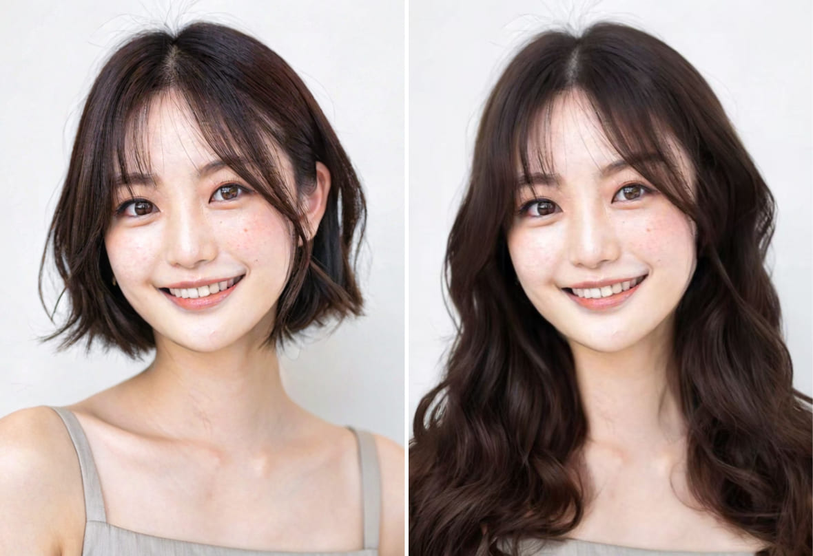 BeautyPlusロングヘア似合うか診断