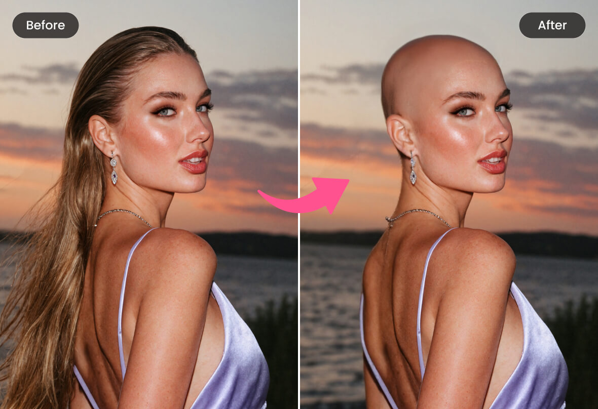 BeautyPlus Bald Filter
