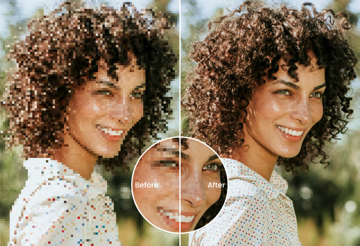 Quitar pixelado de imágenes 