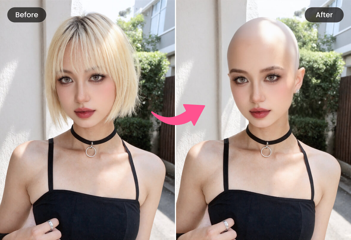 Filter đầu trọc BeautyPlus