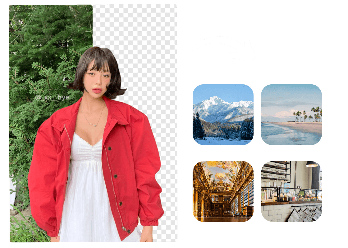 Thay nền ảnh với BeautyPlus 