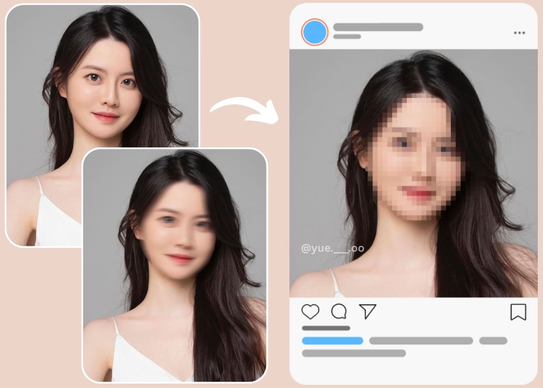 Che mờ mặt với PhotoCat AI