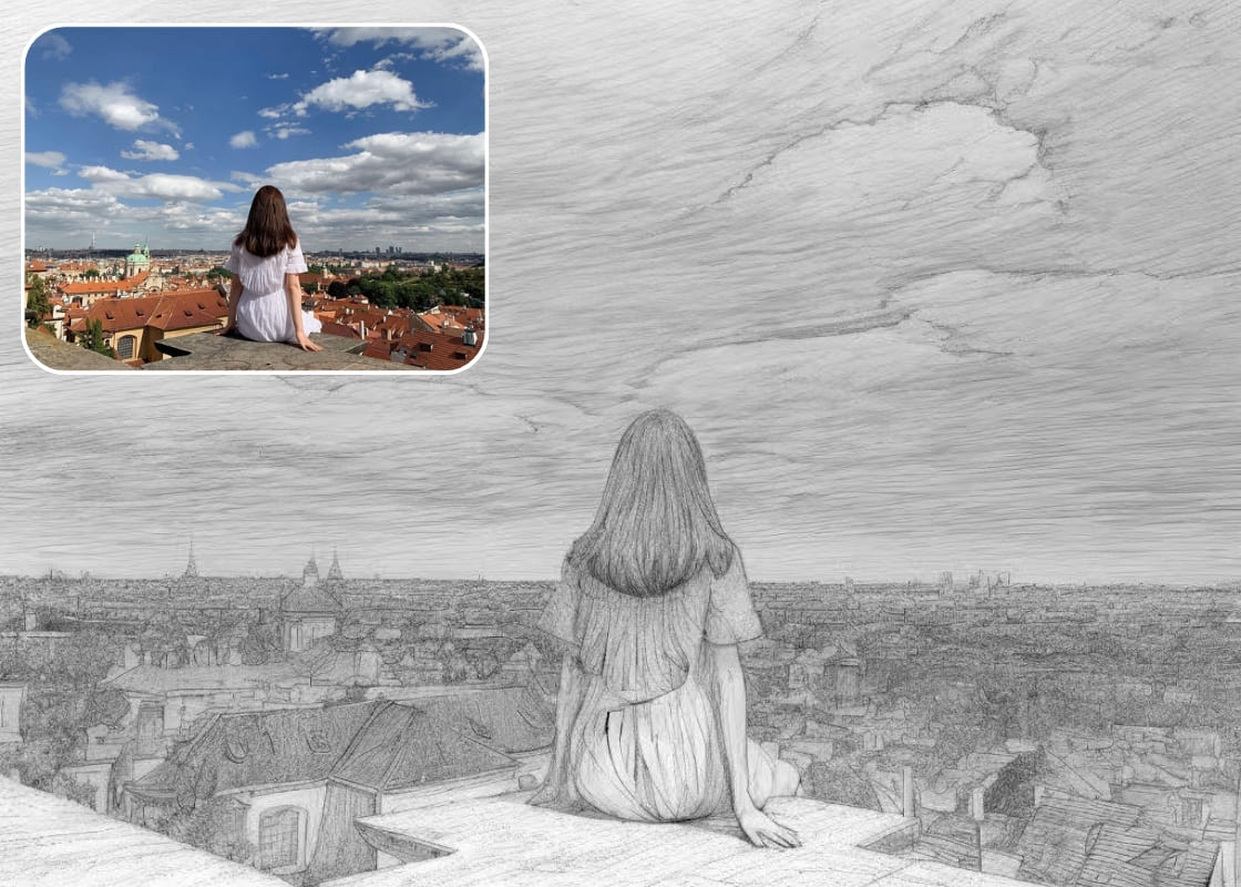 Foto a dibujo de PhotoCat