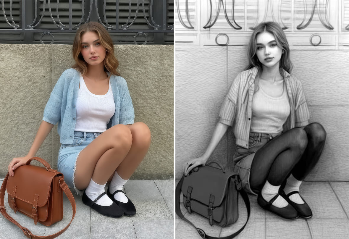 Foto a dibujo de PhotoCat