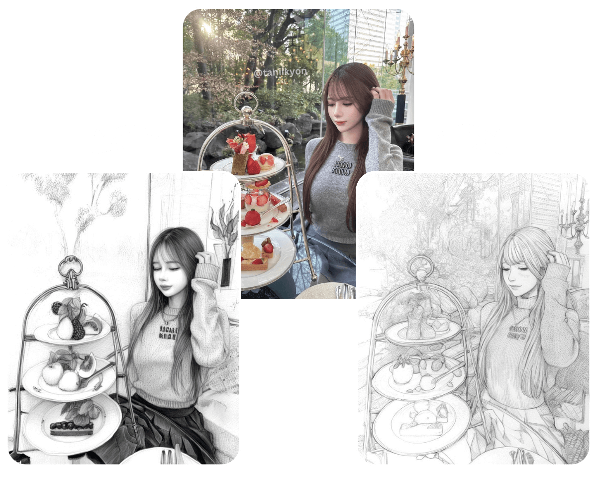 Foto a dibujo de PhotoCat