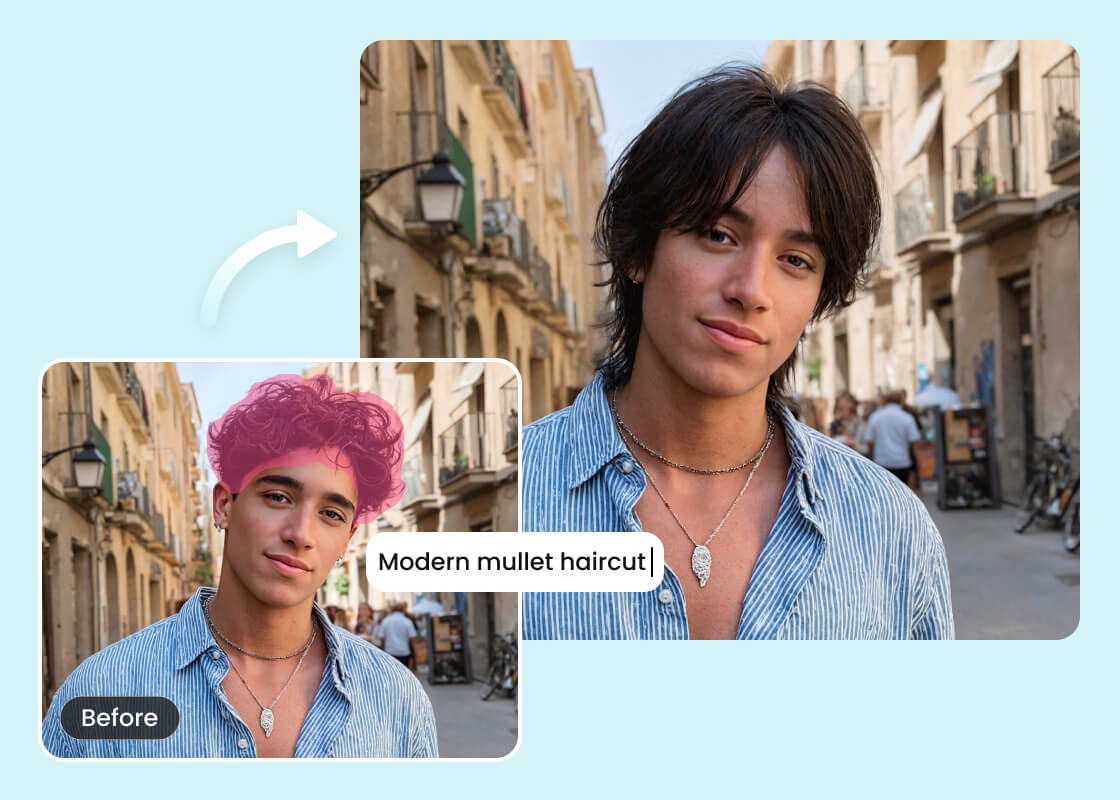 เครื่องมือค้นหาทรงผมชายที่เหมาะกับฉัน | BeautyPlus