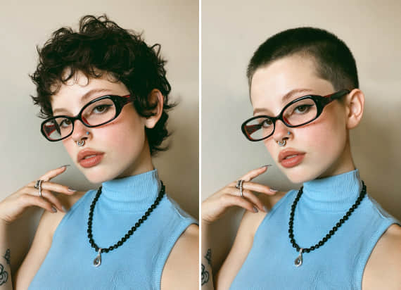 坊主シュミレーション（Buzz Cut）フィルター