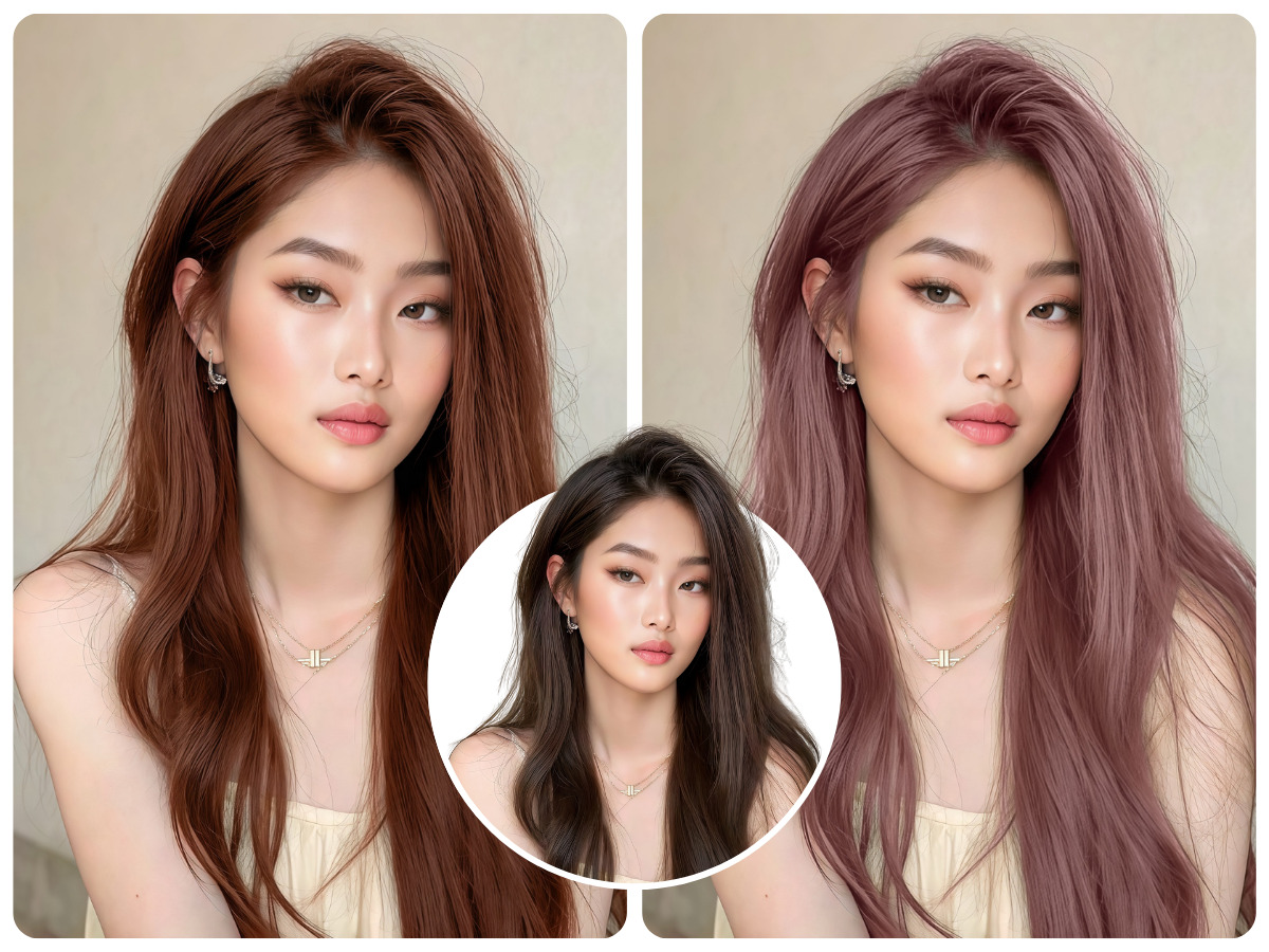 AI 머리 색 바꾸기