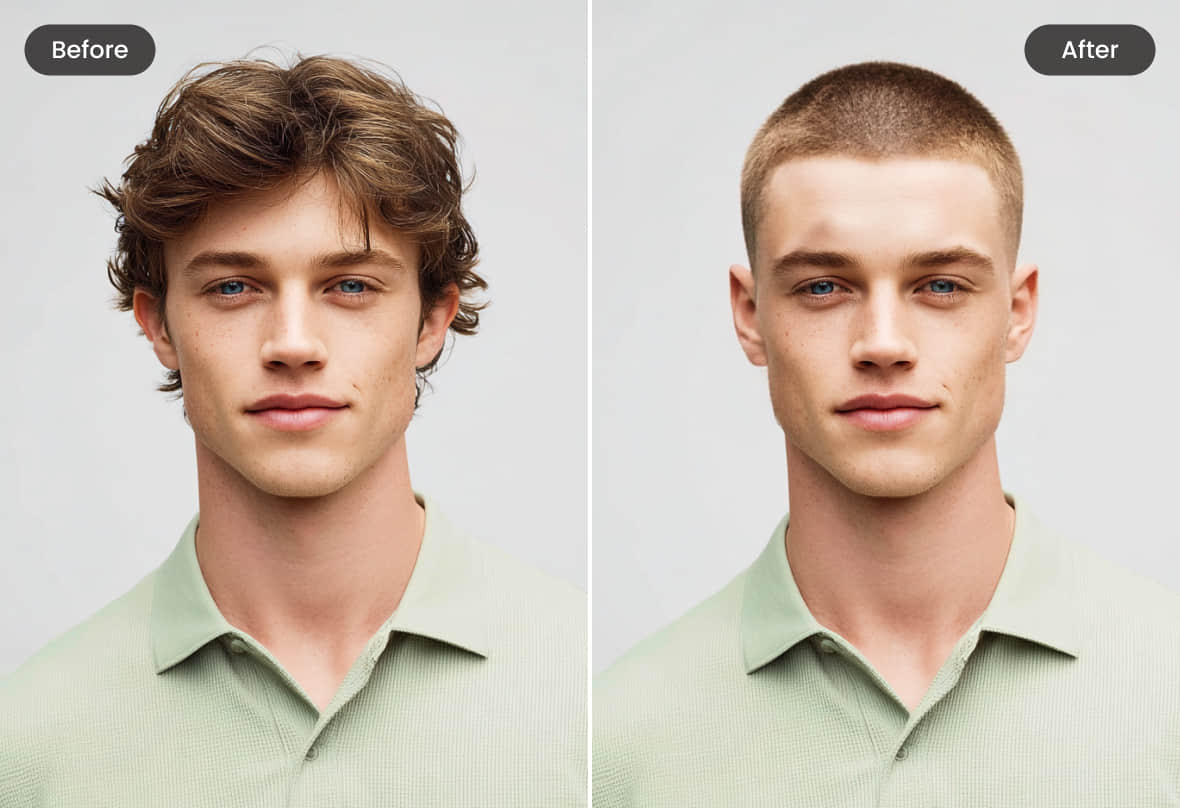 BeautyPlus Buzz Cut Filter