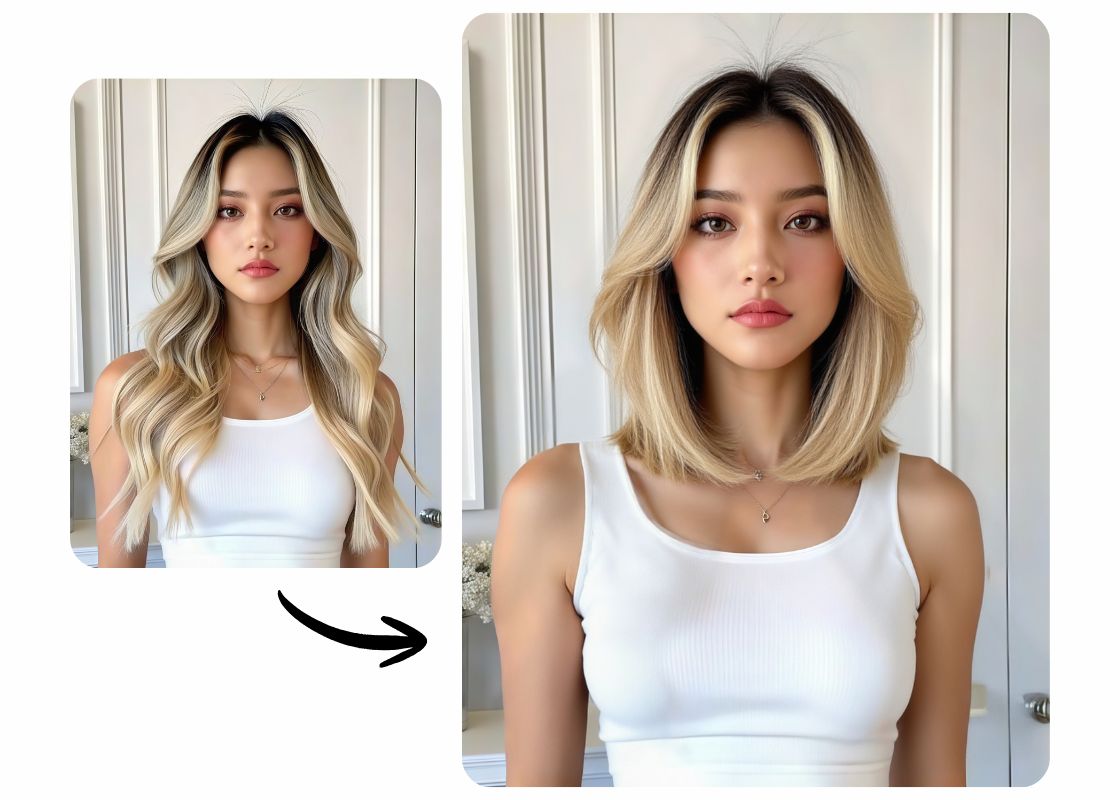 Filter tóc ngắn BeautyPlus