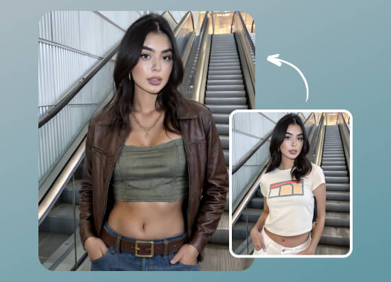 Trocador de Roupas com IA