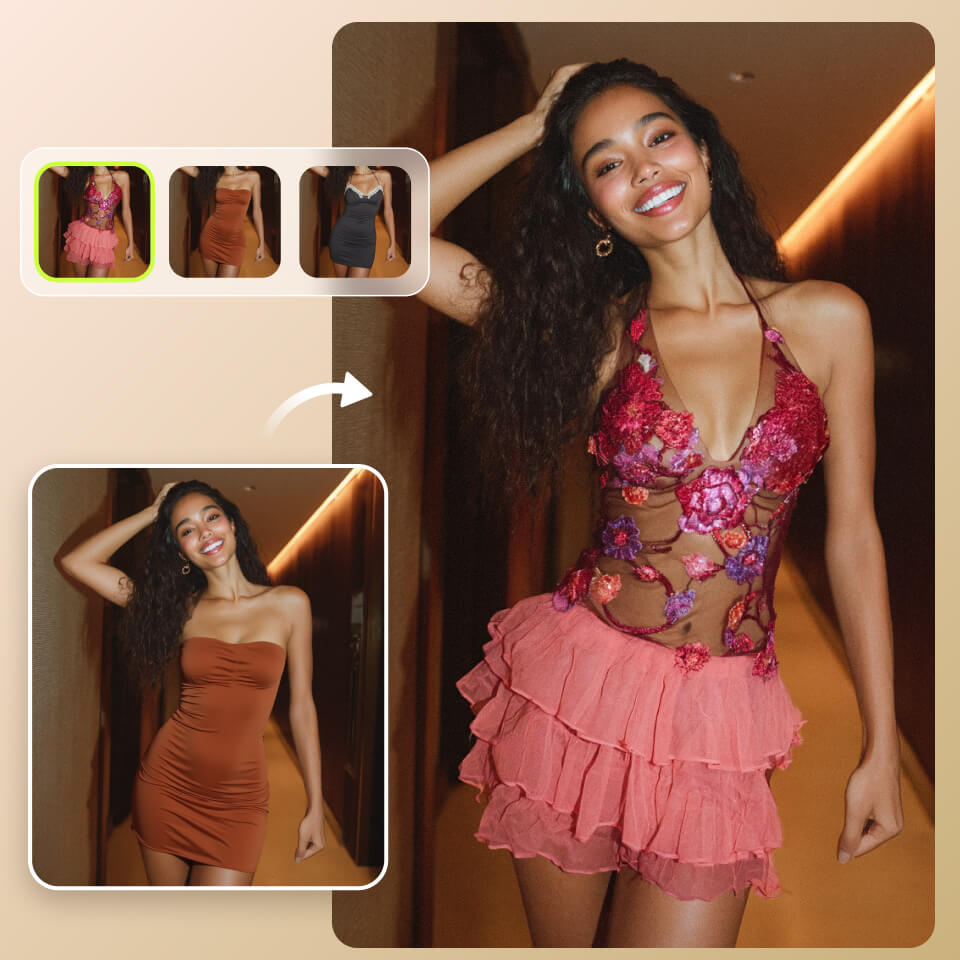 Thay quần áo với PhotoCat AI