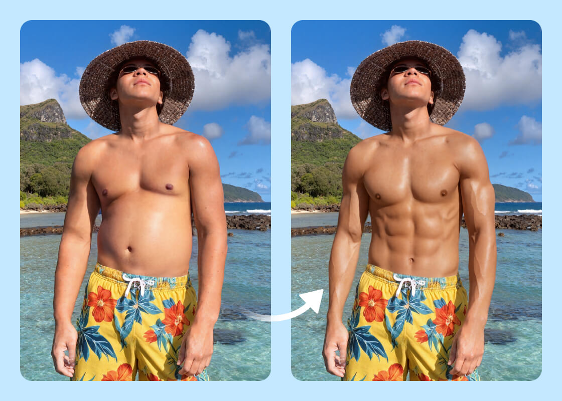 AI Edit Otot BeautyPlus