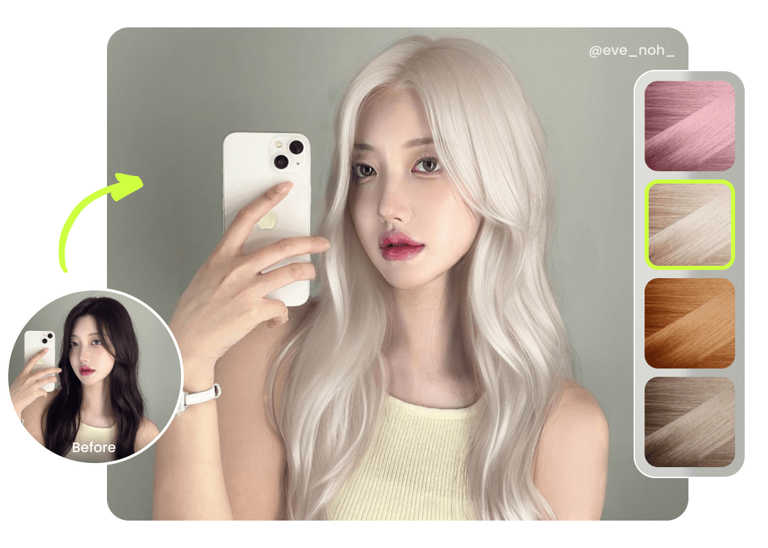 PhotoCat AI Hairstyle Changer