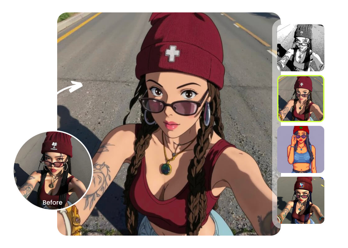 AI filter của PhotoCat