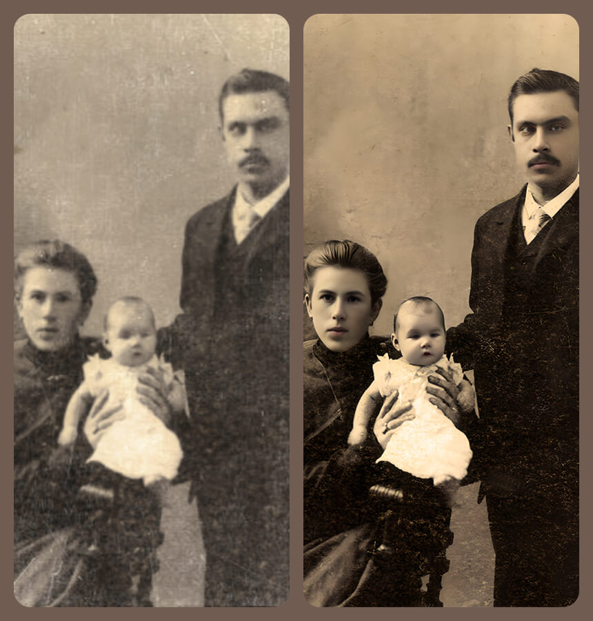 restauración de fotos antiguas