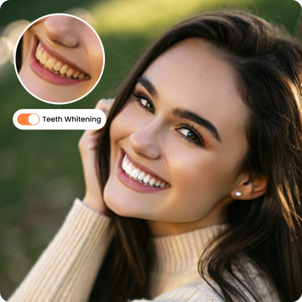 Whiten and Align Teeth with One Tap Using AirBrush