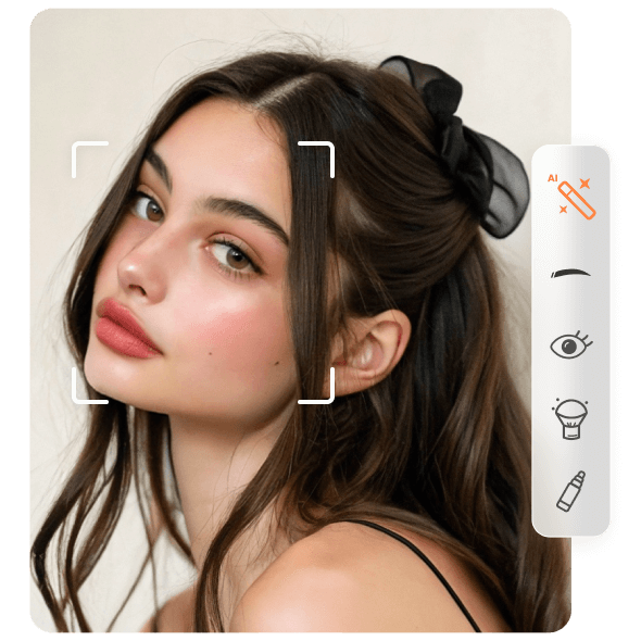 Apply Digital Makeup with AI Face Editor