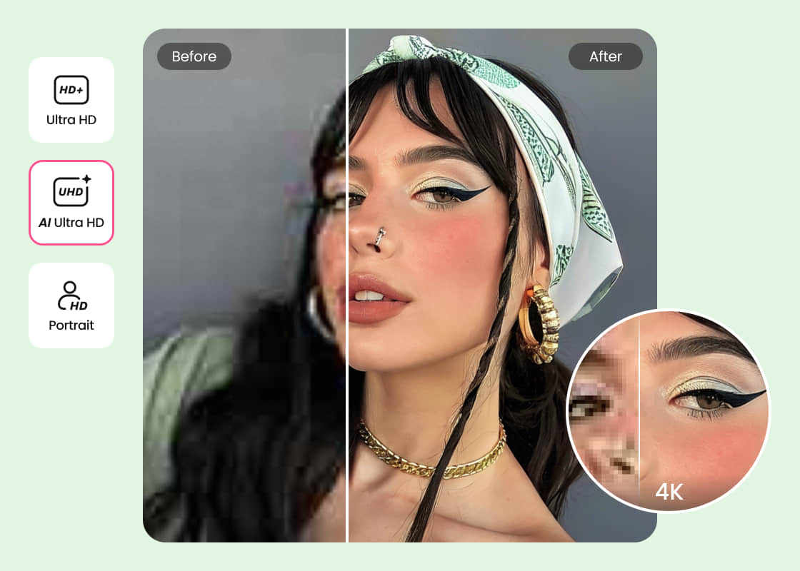 BeautyPlus AI画像アップスケーラー